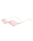 Slim Narrow Diamond Hexagonal Fashion Sunglasses