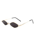 Slim Narrow Diamond Hexagonal Fashion Sunglasses