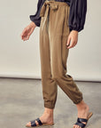 Mustard Seed Satin Pants with Belt