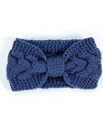 Winter Crochet Bow Twisted Head Band