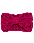 Winter Crochet Bow Twisted Head Band