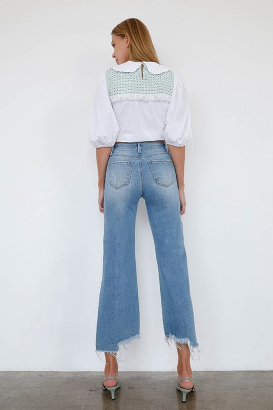 Insane Gene High Rise Wide Leg Ankle Jeans