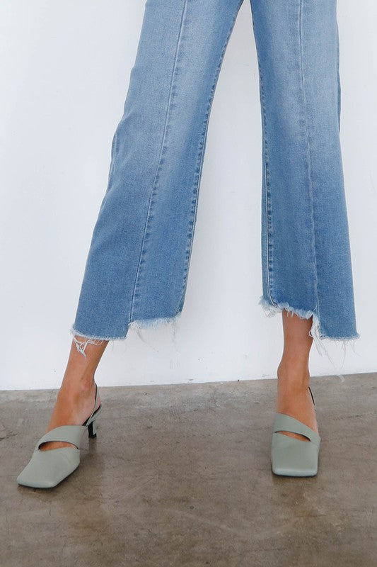 Insane Gene High Rise Wide Leg Ankle Jeans