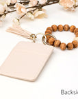 Leopard Beaded Key Ring Wallet Bracelet - Online Only