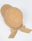 Summer Straw Ribbon Cap