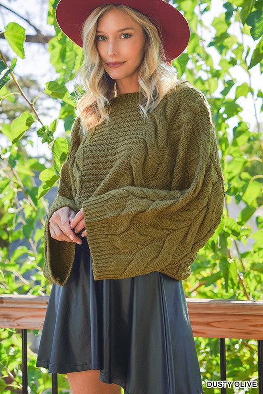 Buy AE Oversized Cable Knit Sweater Dress online