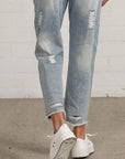 Insane Gene Raw Hem Patched Jeans