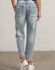 Insane Gene Raw Hem Patched Jeans