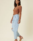 Vibrant M.i.U Distressed Slouchy Jeans