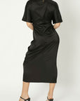 Satin Wrap Dress - Online Only