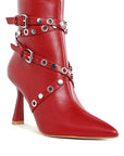 Jaunts Eyelets & Studs Harness Ankle Boots