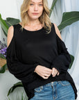 e Luna Cold Shoulder Top