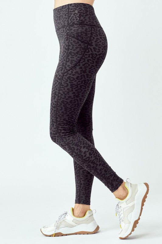 OTOS Active Black Leopard Leggings