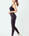 OTOS Active Black Leopard Leggings