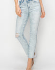 Risen Full Size High Rise Distressed Skinny Jeans