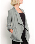 Fabina Hemp Open Front Jacket