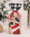 Julia Rose Santa Stops Here Wine Bottle Cover