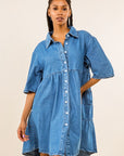 Women's Fashion Denim Dress by Claude