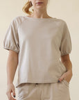 Fabina Hemp Balloon Sleeve Top