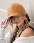 Suede Boyfriend Ball Cap Hat - Online Only