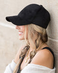 Faux Suede Boyfriend Ball Cap Hat - My Pampered Life Seattle