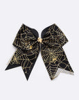 Gold Foil Halloween Large Bow Hair Clip Set