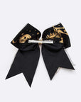 Gold Foil Halloween Large Bow Hair Clip Set