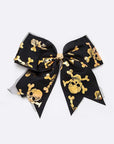 Gold Foil Halloween Large Bow Hair Clip Set