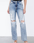 Denim Lab USA Ripped Boyfriend Jeans