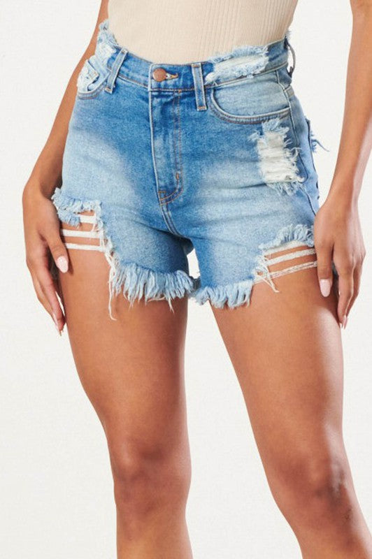 Vibrant M.i.U Denim Short