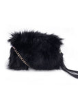 Furry Wristlet Hand Bag