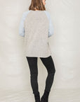 Solid Two Tone Raglan Tunic