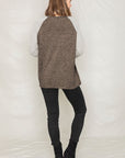 Solid Two Tone Raglan Tunic