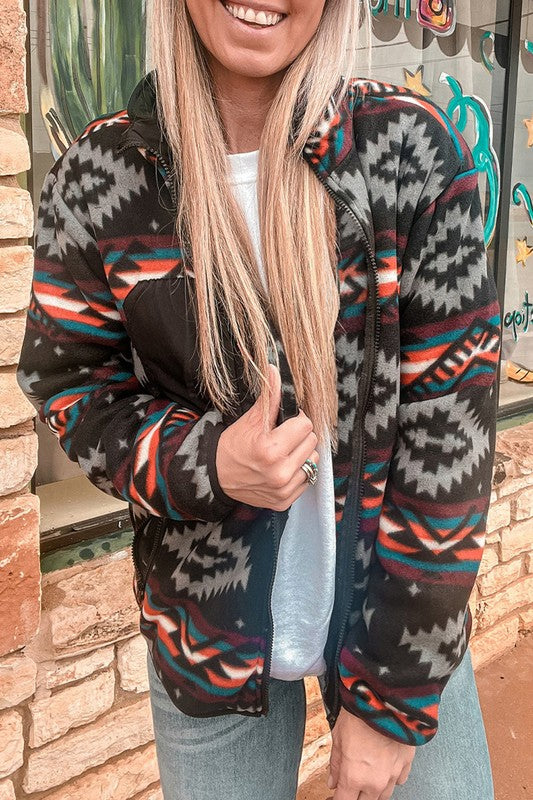 Aztec Fleece Coat