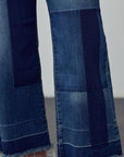 Denim Lab USA Mid Rise Crop Flare Jeans