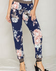 Plus Rose Print Jogger