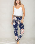 Plus Rose Print Jogger