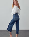 Insane Gene Mid-Rise Crop Flare Jeans