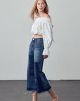 Insane Gene Mid-Rise Crop Flare Jeans