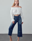 Insane Gene Mid-Rise Crop Flare Jeans