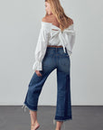 Insane Gene Mid-Rise Crop Flare Jeans