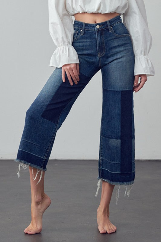 Insane Gene Mid-Rise Crop Flare Jeans