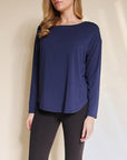 Fabina Bamboo Dolman Long Sleeve Top