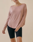 Fabina Bamboo Dolman Long Sleeve Top