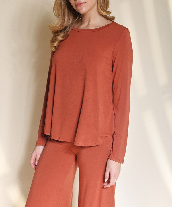 Fabina Bamboo Classic Long Sleeve Top