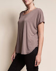 Fabina Bamboo Casual Dolman Sleeve Top