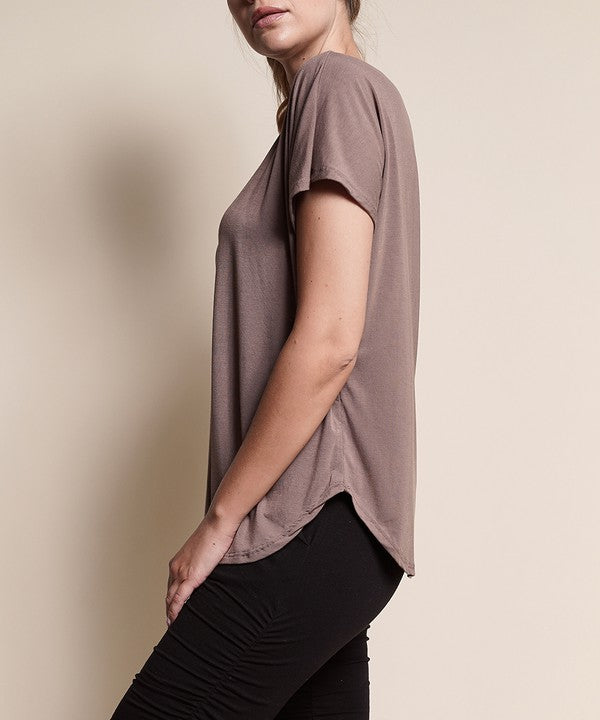 Fabina Bamboo Casual Dolman Sleeve Top