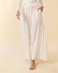 Fabina Smock Elastic Waist Maxi Palazzo Pant