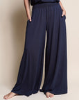 Fabina Smock Elastic Waist Maxi Palazzo Pant