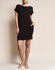 Fabina Bamboo Crop Dress with Pockets